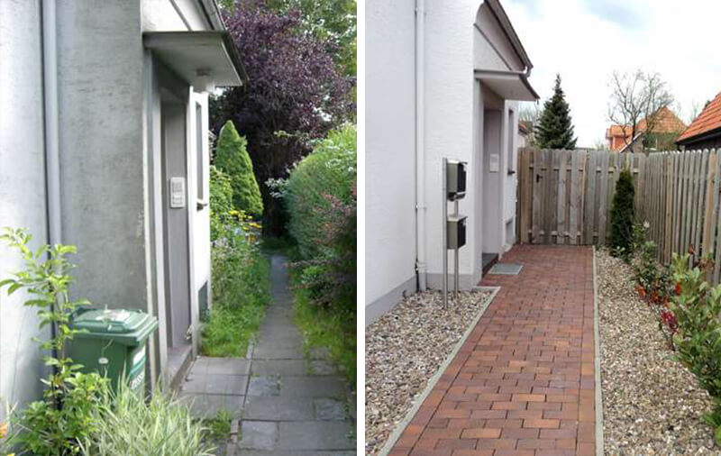 Gartenweg Reinigung